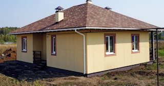 Одноэтажный дом из панелей под ключ в Нижнем Новгороде - ГрадХаус от 134498 рублей